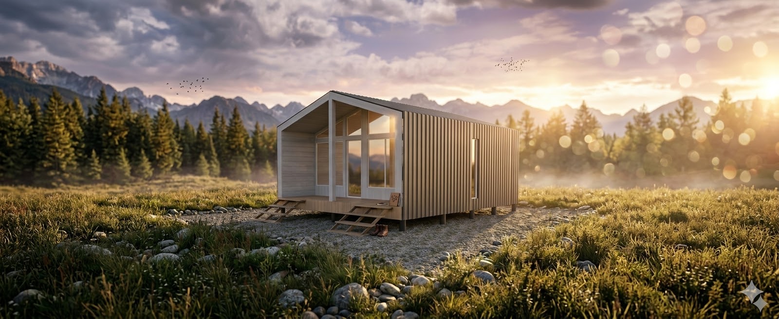 Фасад модульного дома