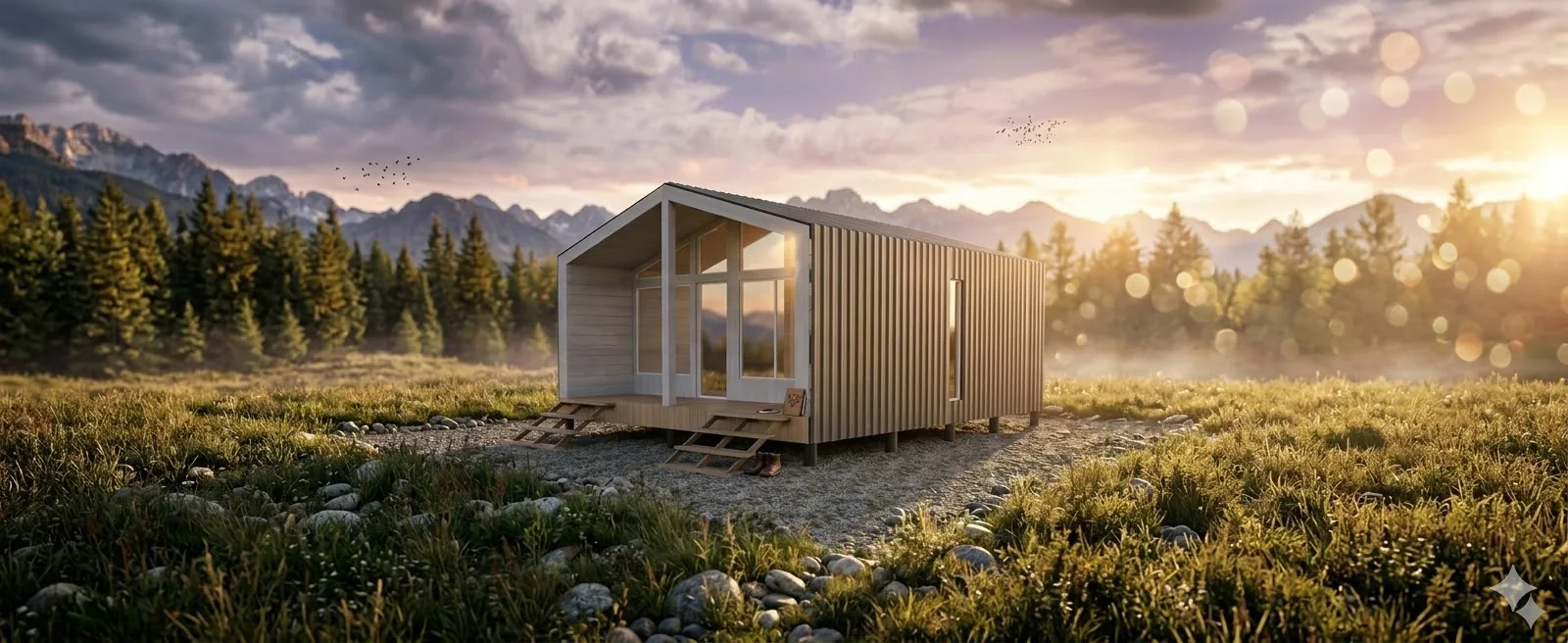 Фасад модульного дома